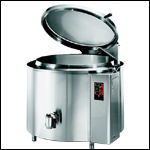 Electronic round cased boiling pans
